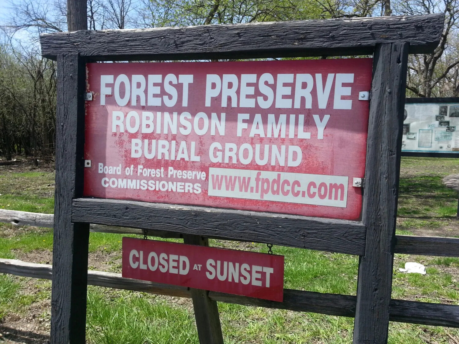 Robinson Family Burial Ground and Robinson Preserve